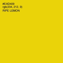 #EAD409 - Ripe Lemon Color Image